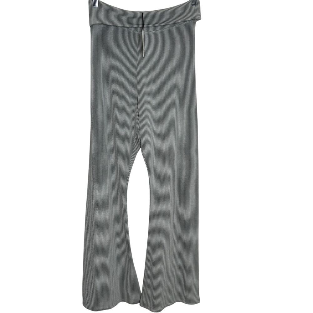 Urban Social gray ribbed lounge pants pull on medium NWT